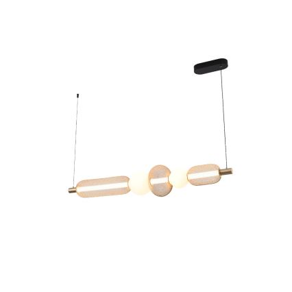 Zuma Line - Reguliuojama LED liustra ant troselio LED/27W/230V 3000-5700K auksinė + nuotolinio valdymo pultas