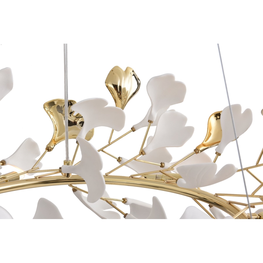 Zuma Line - Pakabinama liustra ant laido 6xG9/42W/230V skersmuo 74 cm auksinė