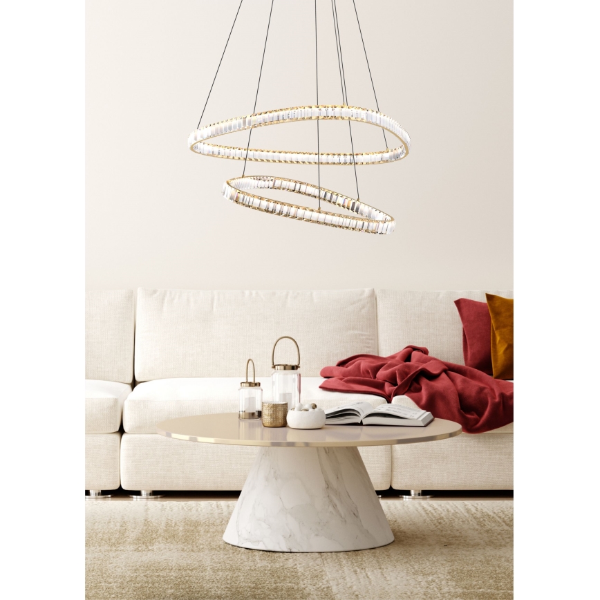 Zuma Line - LED reguliuojamas kristalinis šviestuvas ant laido LED/36W/230V 2700-6000K + nuotolinis valdymas