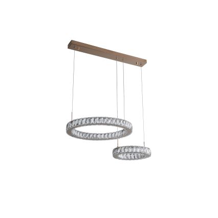 Zuma Line - LED pakabinama liustra ant laido LED/36W/230V rožinio aukso