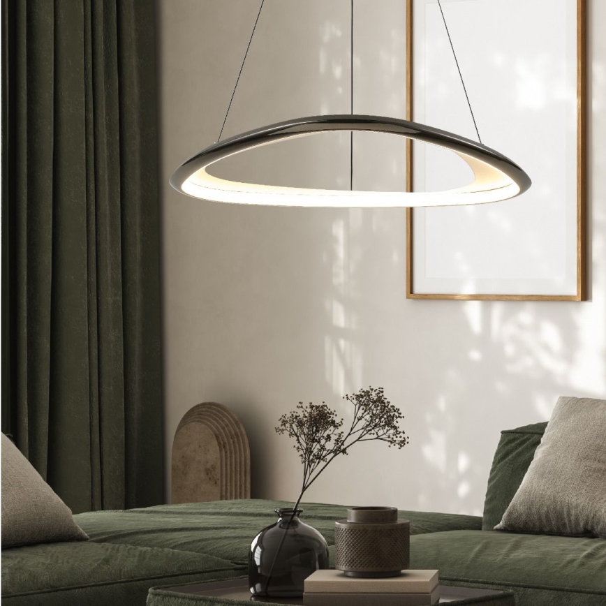 Zuma Line - LED Reguliuojamas pakabinamas sietynas LED/34W/230V 3000K juoda blizgus chromas