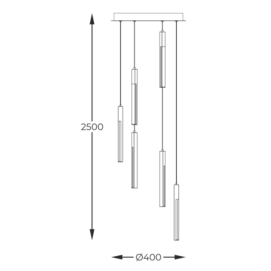 Zuma Line - LED Reguliuojamas pakabinamas sietynas LED/25W/230V