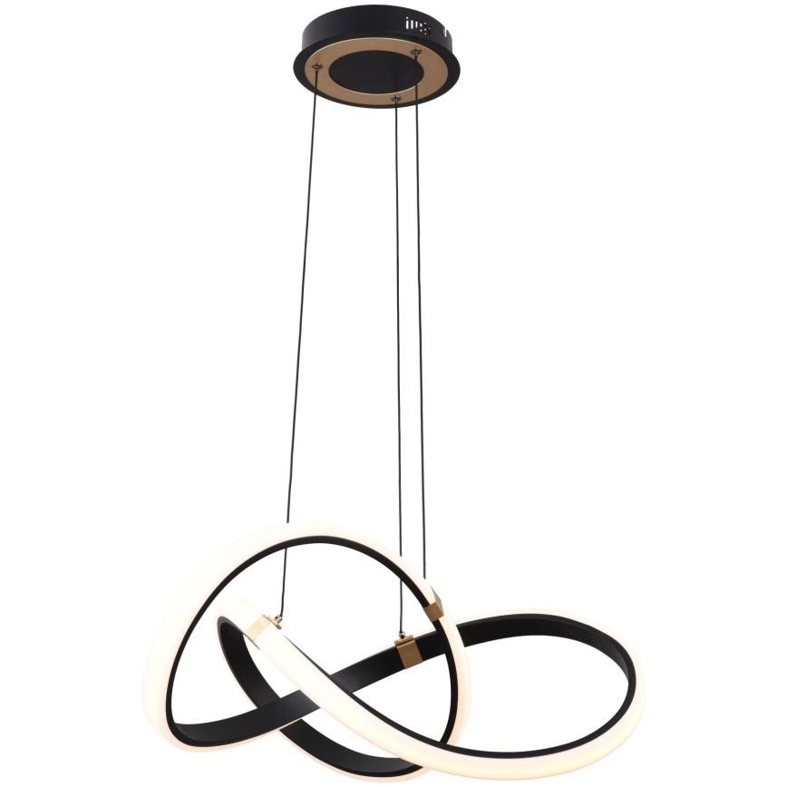 Zuma Line - LED Reguliuojamas pakabinamas sietynas LED/44W/230V juoda/auksas
