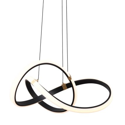 Zuma Line - LED Reguliuojamas pakabinamas sietynas LED/44W/230V juoda/auksas