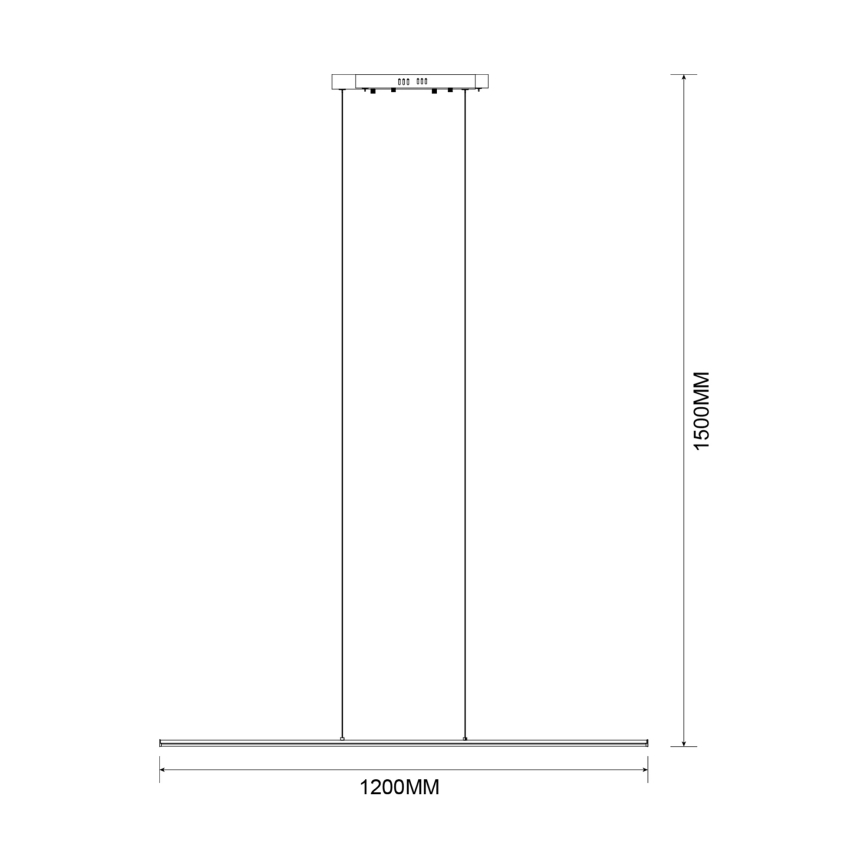 Zuma Line - LED liustra ant laido LED/20W/230V auksinė