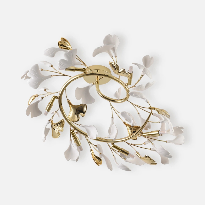 Zuma Line - Prie lubų montuojamas šviestuvas 6xG9/42W/230V Ø 70 cm auksinis