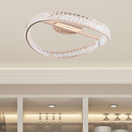 Zuma Line - dimeriuojamas LED lubų šviestuvas LED/36W/230V Ø 52 cm rožinio aukso