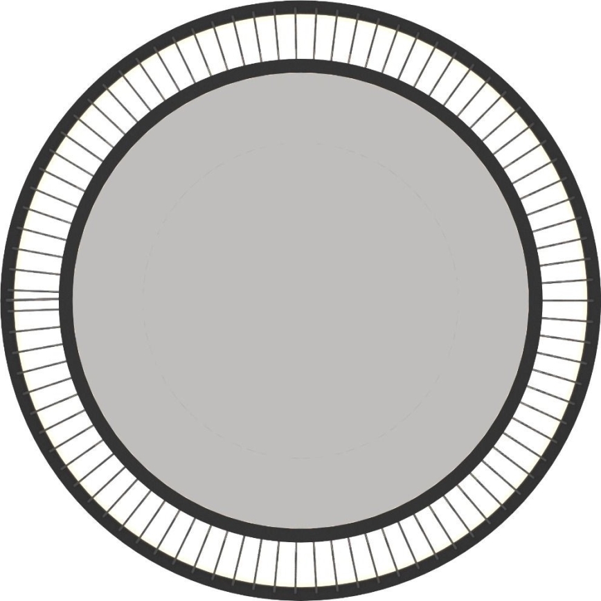 Zuma Line - LED Pritemdomas lubinis šviestuvas LED/32W/230V 2700-6000K juoda + nuotolinio valdymo pultas