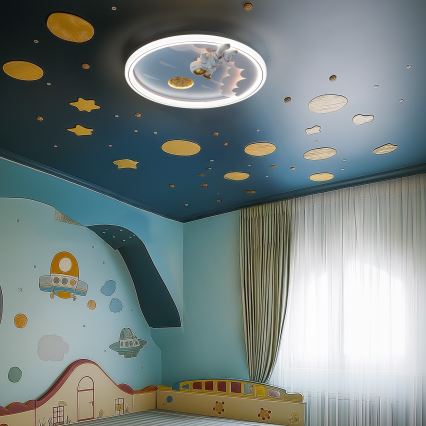 Zuma Line - LED Pritemdomas vaikiškas lubų šviestuvas LED/42W/230V 3000/5700K astronautas