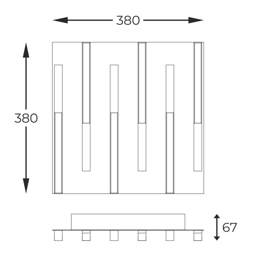 Zuma Line - LED reguliuojamas lubų šviestuvas LED/26W/230V