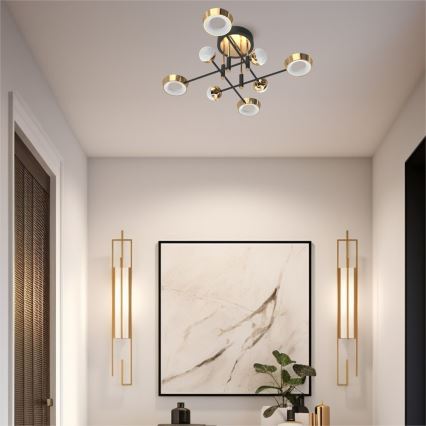 Zuma Line - LED dimeriuojama prigludusi liustra LED/60W/230V auksinė/juoda
