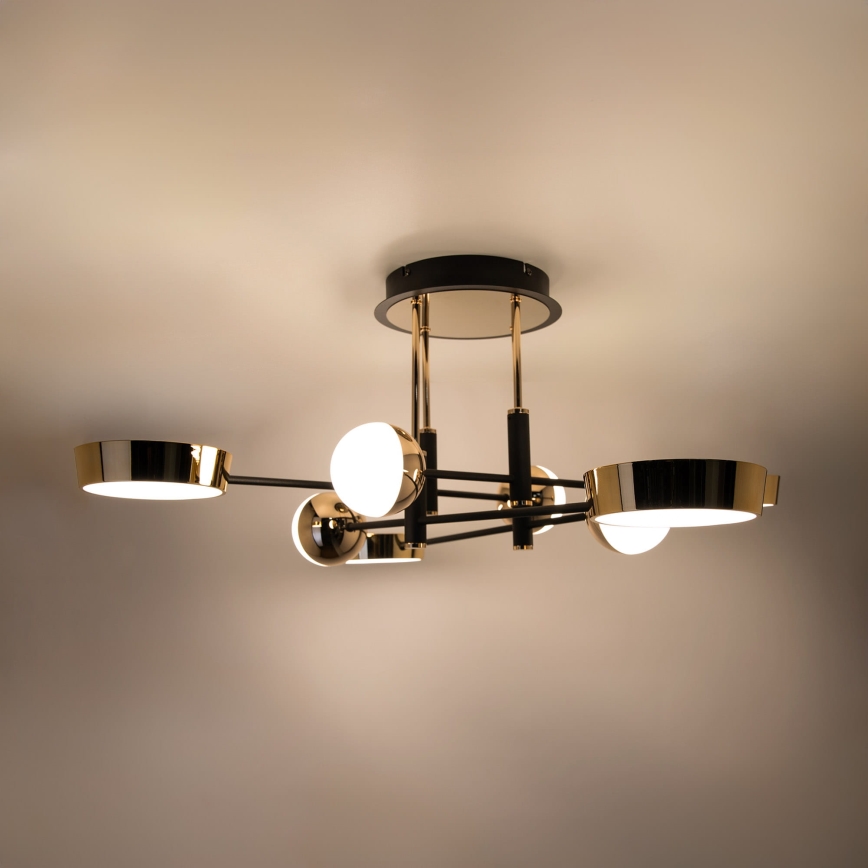 Zuma Line - LED dimeriuojama prigludusi liustra LED/60W/230V auksinė/juoda