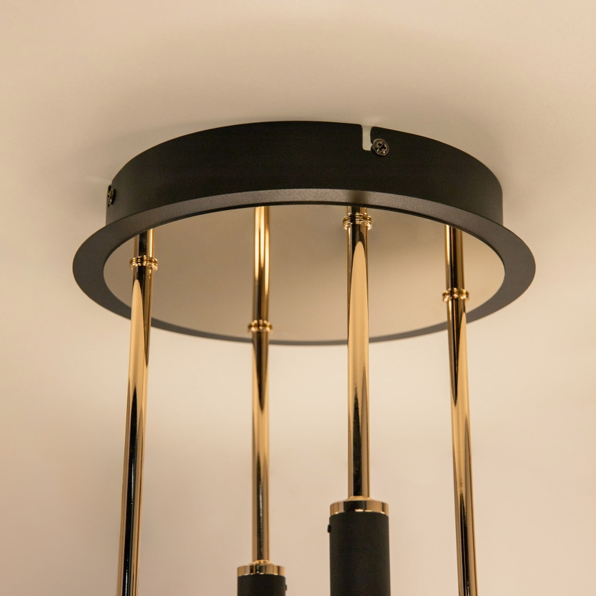 Zuma Line - LED dimeriuojama prigludusi liustra LED/60W/230V auksinė/juoda