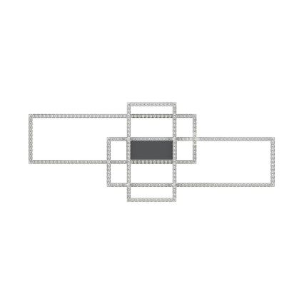 Zuma Line - LED Pritemdomi krištoliniai lubiniai šviestuvai LED/52W/230V 2700-6000K juoda + nuotolinio valdymo pultas