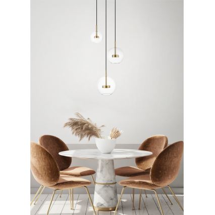 Zuma Line - LED Pakabinamas sietynas 3xLED/5W/230V auksas
