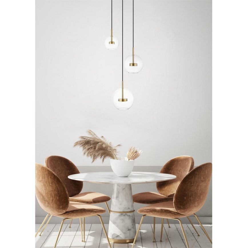 Zuma Line - LED Pakabinamas sietynas 3xLED/5W/230V auksas