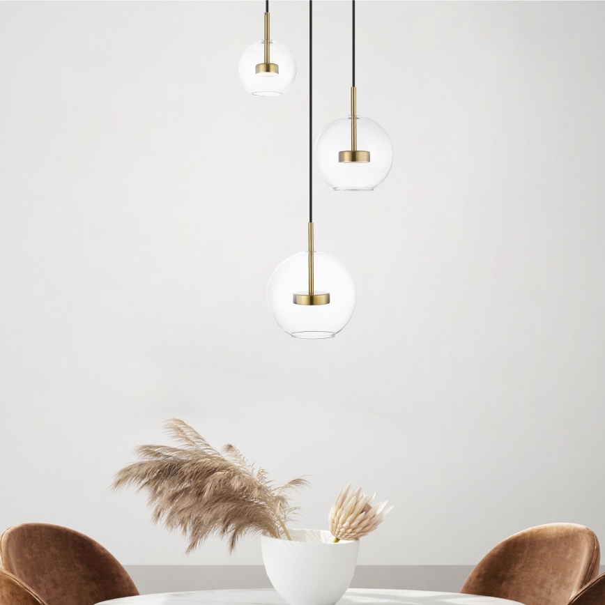 Zuma Line - LED Pakabinamas sietynas 3xLED/5W/230V auksas