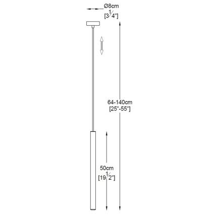 Zuma Line - LED Pakabinamas sietynas LED/5W/230V juodas chromas