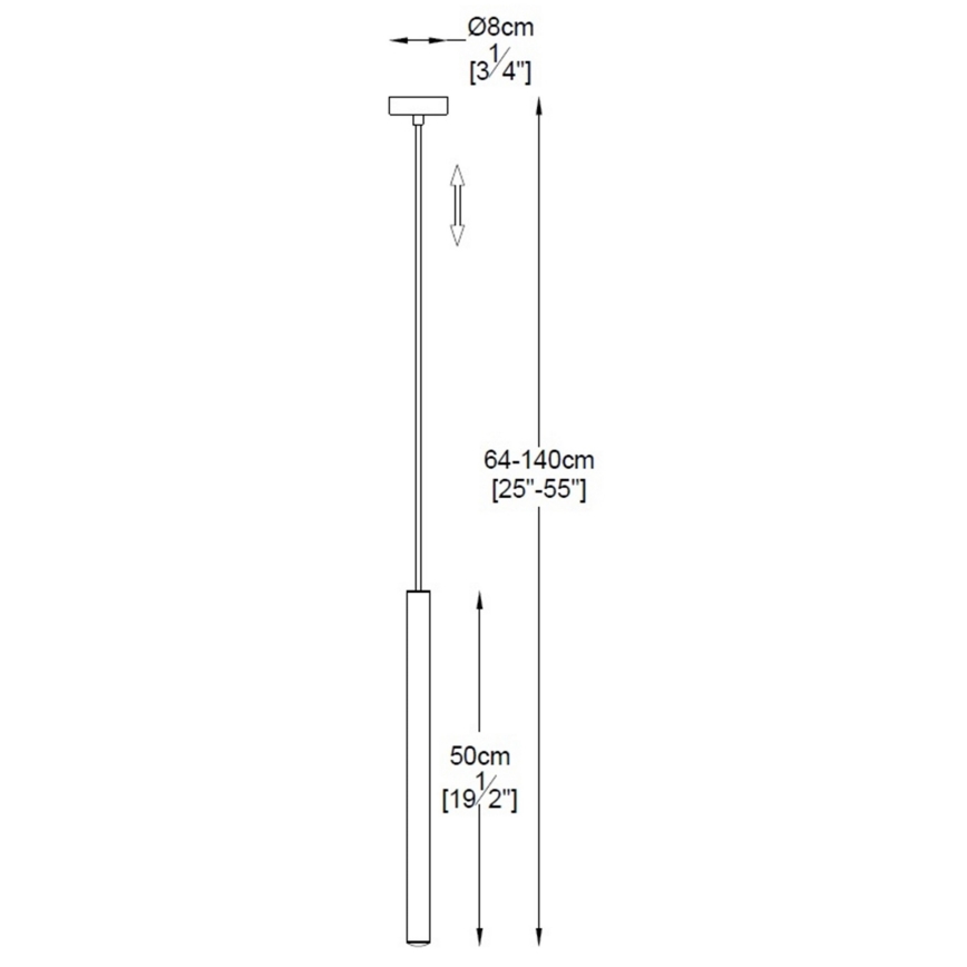 Zuma Line - LED Pakabinamas sietynas LED/5W/230V juoda blizgus chromas