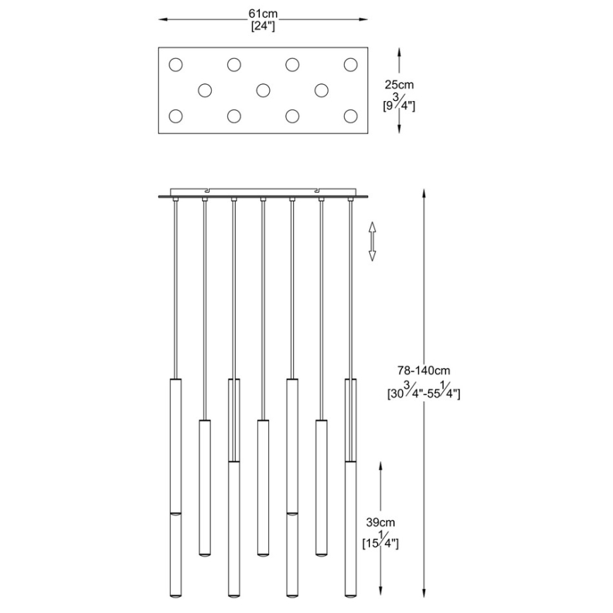 Zuma Line - LED Pakabinamas sietynas 11xLED/5W/230V