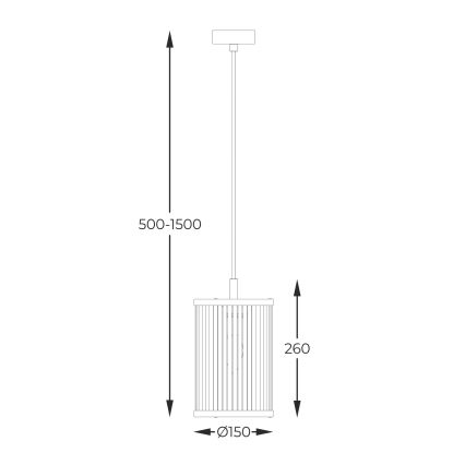 Zuma Line - Pakabinamas sietynas 1xE14/60W/230V juoda