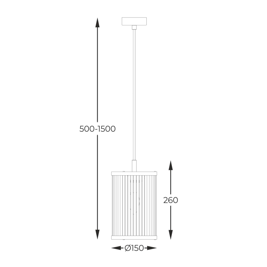 Zuma Line - Pakabinamas sietynas 1xE14/60W/230V juoda