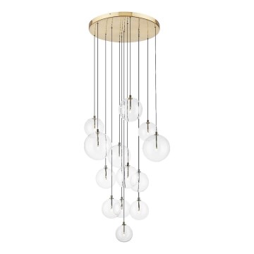 Zuma Line - Pakabinama liustra ant troselio 13xG9/2W/230V auksinė