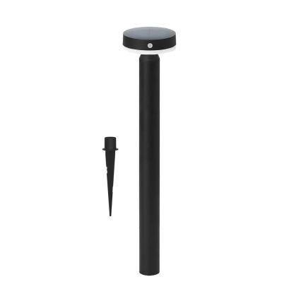 Zuma Line - LED šviestuvas, įkraunamas saulės energija su judesio ir prieblandos jutikliu LED/4,5W/2000 mAh IP44 juoda