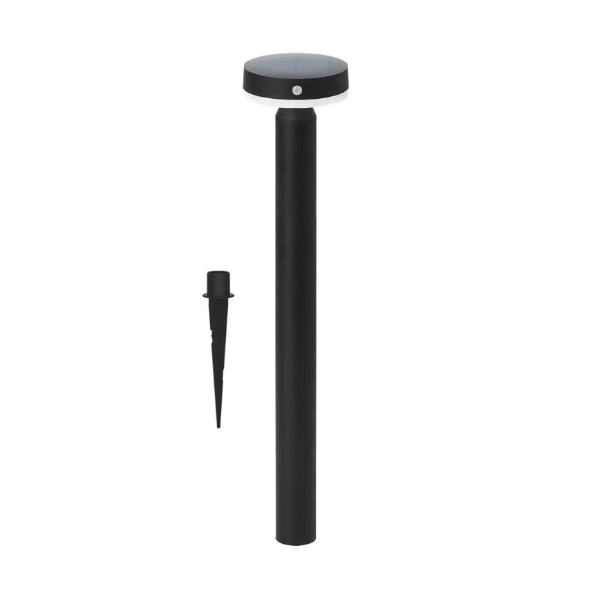 Zuma Line - LED šviestuvas, įkraunamas saulės energija su judesio ir prieblandos jutikliu LED/4,5W/2000 mAh IP44 juoda