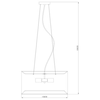 Zuma Line - Pakabinamas sietynas 4xE27/60W/230V juodas