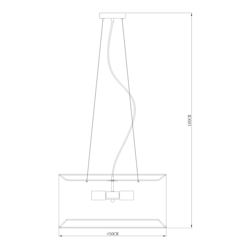 Zuma Line - Pakabinamas sietynas 4xE27/60W/230V juodas