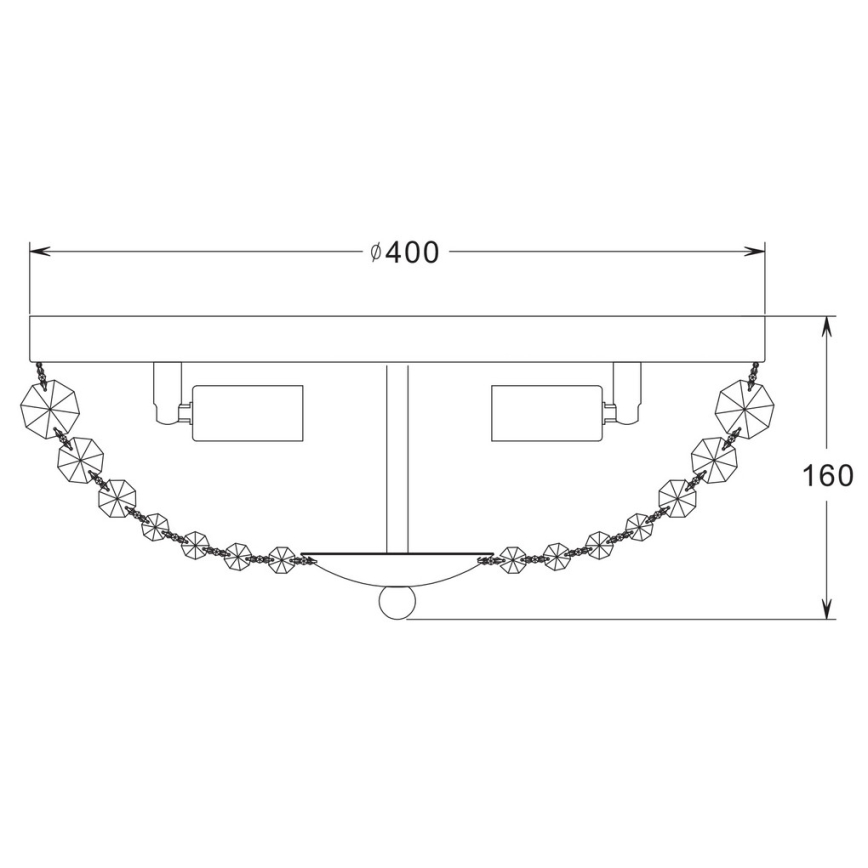 Zuma Line - Lubinis šviestuvas 3xE14/40W/230V