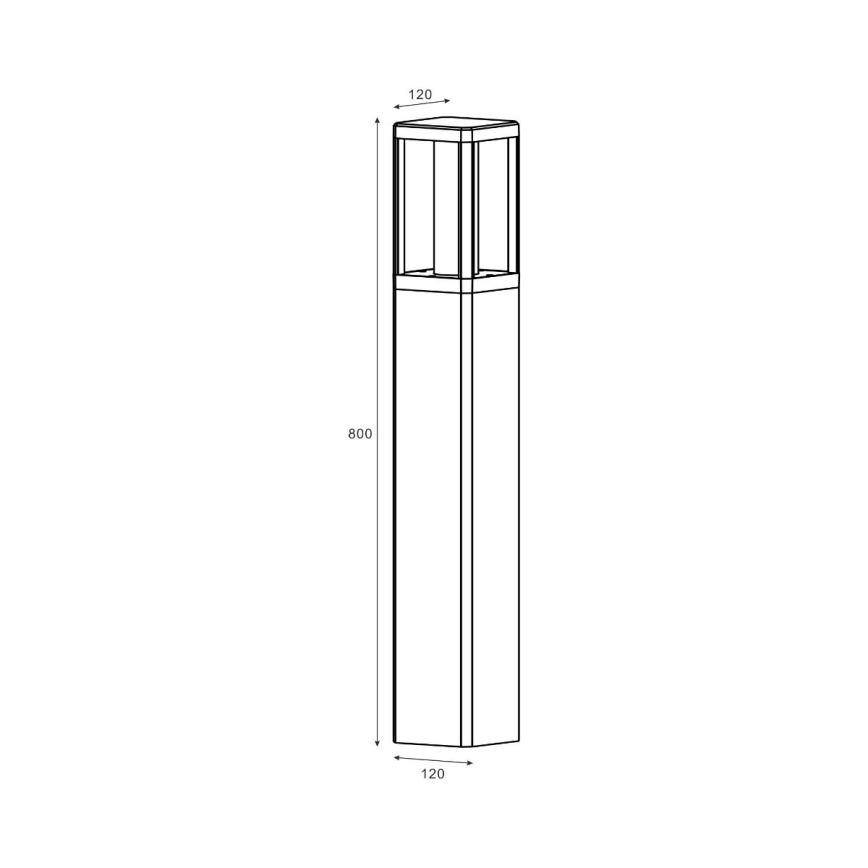 Zuma Line - LED lauko šviestuvas LED/12W/230V IP65 juoda