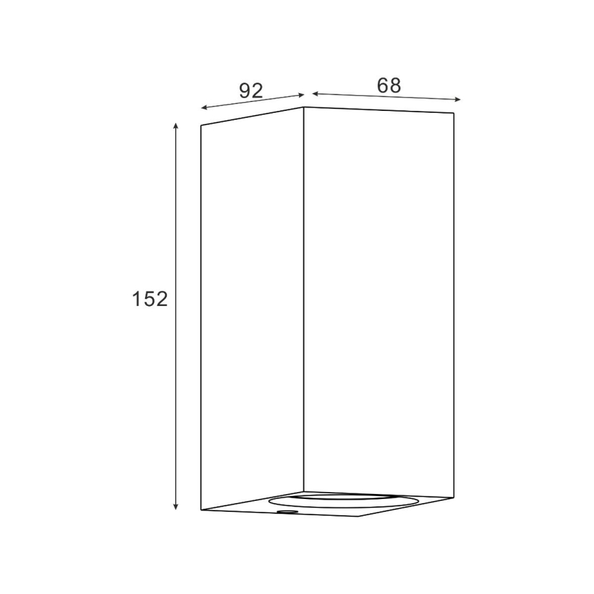 Zuma Line - Lauko sieninis šviestuvas 2xGU10/35W/230V IP44 juoda