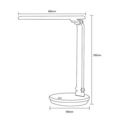 Zuma Line - LED stalinis šviestuvas LED/5W/230V 3000-6000K balta