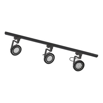 Zuma Line - Taškinis šviestuvas bėgelių sistemoje 3xGU10/15W/230V juodas