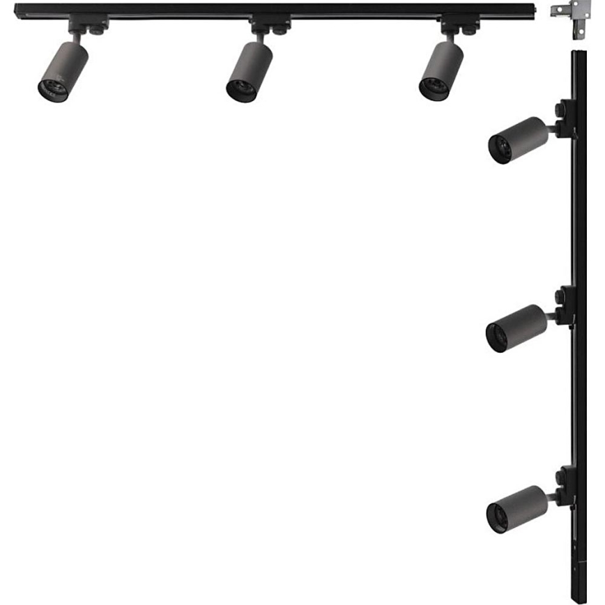 Zuma Line - Taškinis šviestuvas bėgelių sistemoje 6xGU10/35W/230V juodas