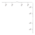 Zuma Line - Taškinis šviestuvas bėginėje sistemoje 8xGU10/35W/230V baltas