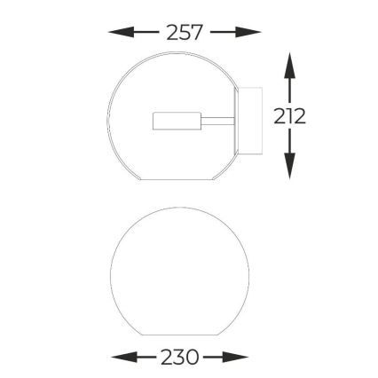 Zuma Line - LED sieninis šviestuvas LED/5W/230V blizgus chromas