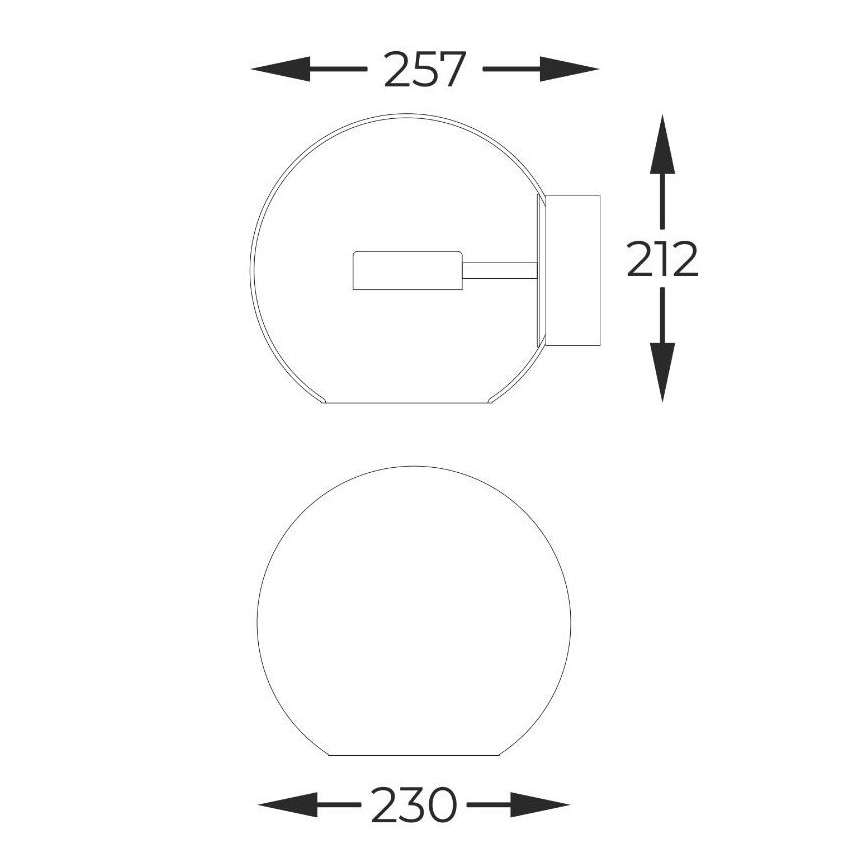 Zuma Line - LED sieninis šviestuvas LED/5W/230V auksas