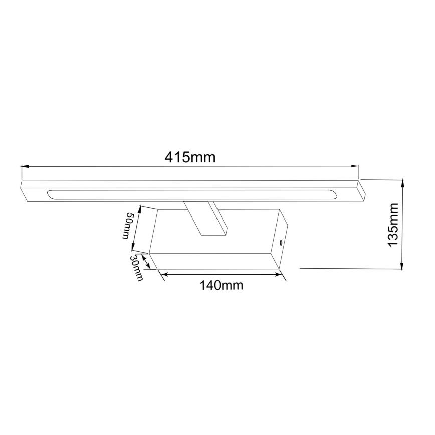 Zuma Line - LED vonios veidrodžio apšvietimas LED/12W/230V 41 cm IP44 auksas