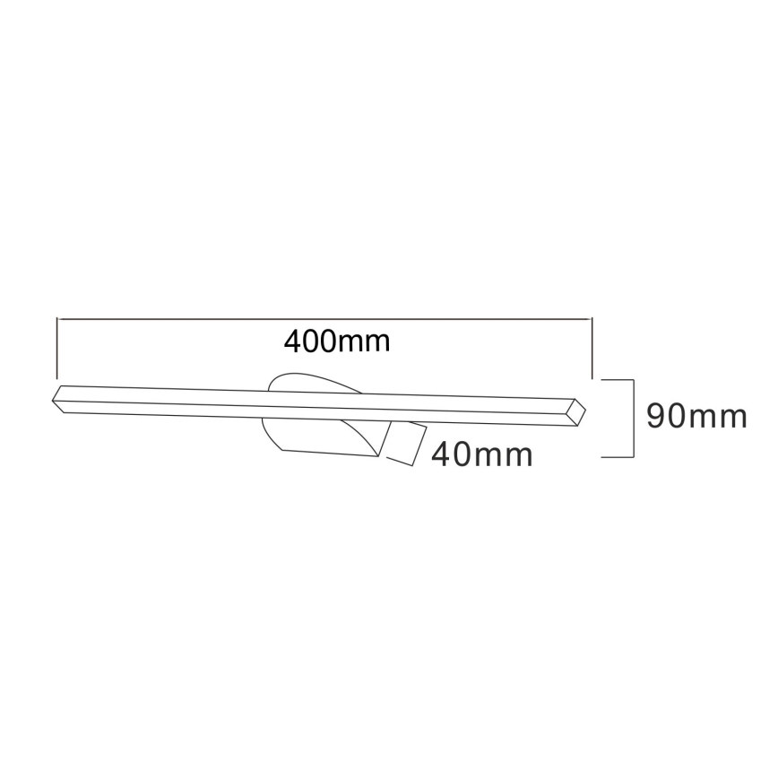Zuma Line - LED paveiklo šviestuvas LED/12W/230V 40 cm juoda