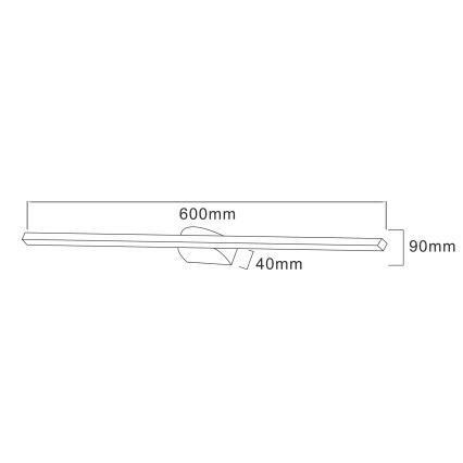 Zuma Line - LED paveiklo šviestuvas LED/20W/230V 60 cm juoda