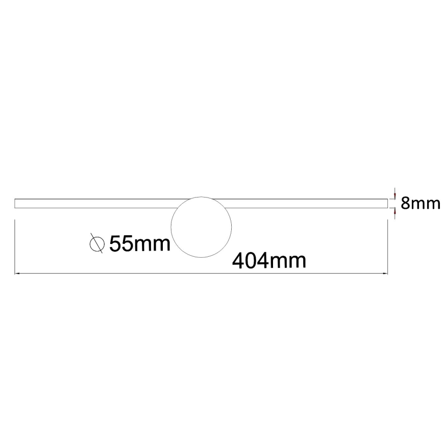 Zuma Line - LED vonios veidrodžio apšvietimas LED/6W/230V 40 cm IP44 blizgus chromas