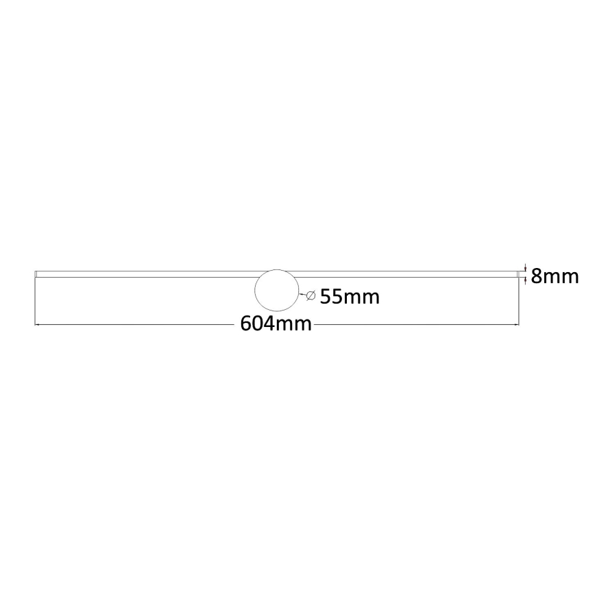 Zuma Line - LED vonios veidrodžio apšvietimas LED/8W/230V 60 cm IP44 auksas