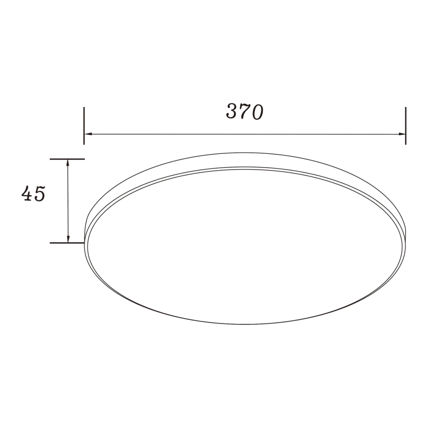 Zuma Line - LED lubinis šviestuvas LED/32W/230V skersmuo 37 cm juodas