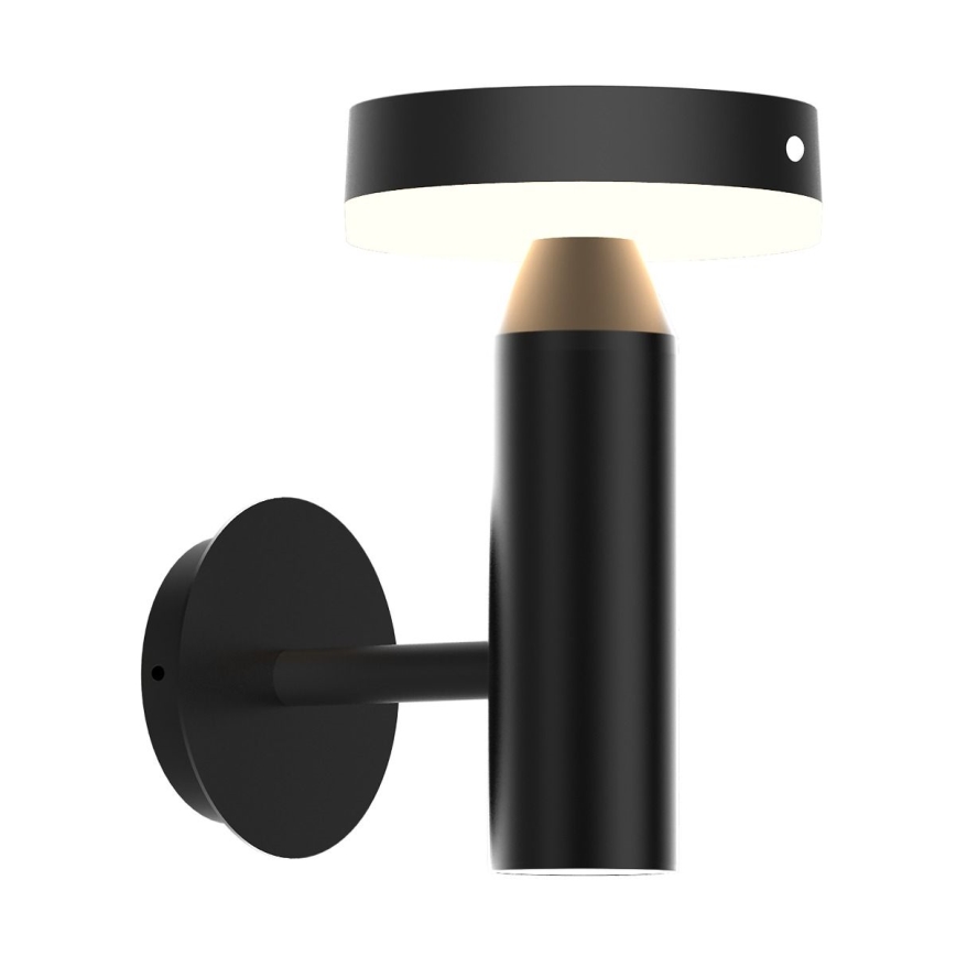 Zuma Line - LED Saulės sieninė lempa su judesio ir prieblandos jutikliu LED/4,5W/2000 mAh IP44 juoda
