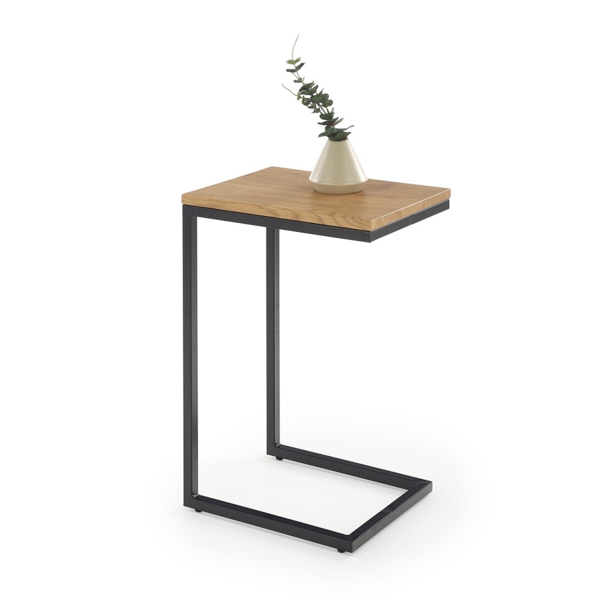 Žurnalinis staliukas AURIA ąžuolas/juodas