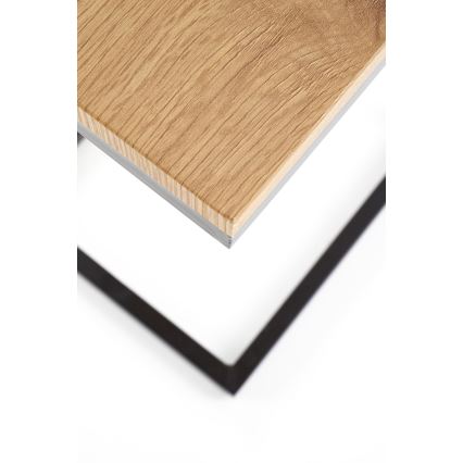 Žurnalinis staliukas AURIA ąžuolas/juodas