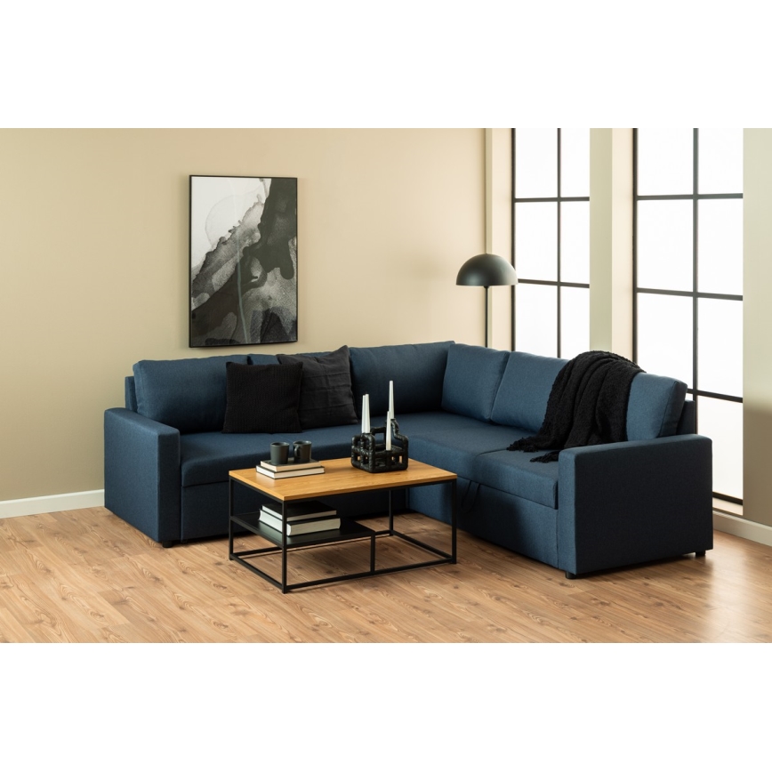 Žurnalinis staliukas CORA ąžuolas/juodas